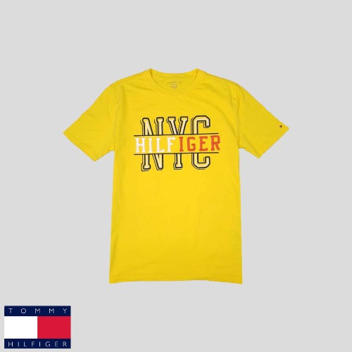 타미힐피거 옐로우 NYC 반팔 티셔츠  SIZE WOMENS M
