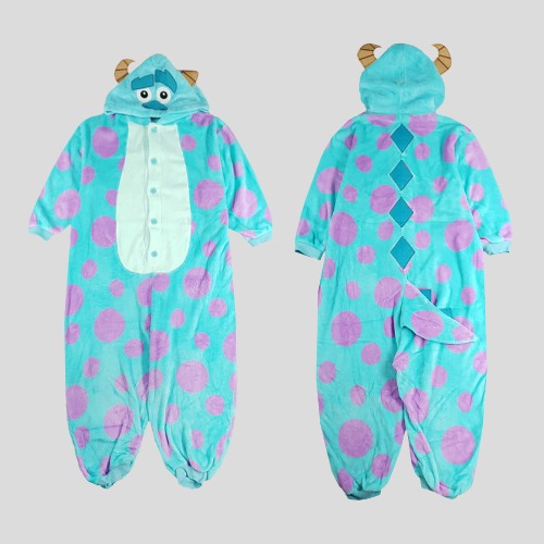 디즈니 픽사 몬스터주식회사 블루 퍼플 설리반 파자마 수면잠옷 동물잠옷 슬립웨어 WOMANS S-M