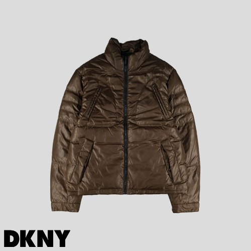 DKNY 디케이앤와이 액티브 브라운 포포켓 덕다운 오리털 패딩 점퍼 L-XL