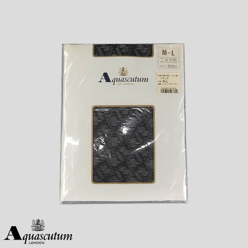 아쿠아스큐텀 블랙 망사 시스루 다이아몬드 아가일 패턴 펑크 락시크 팬티 스타킹 MADE IN JAPAN 새상품 M-L