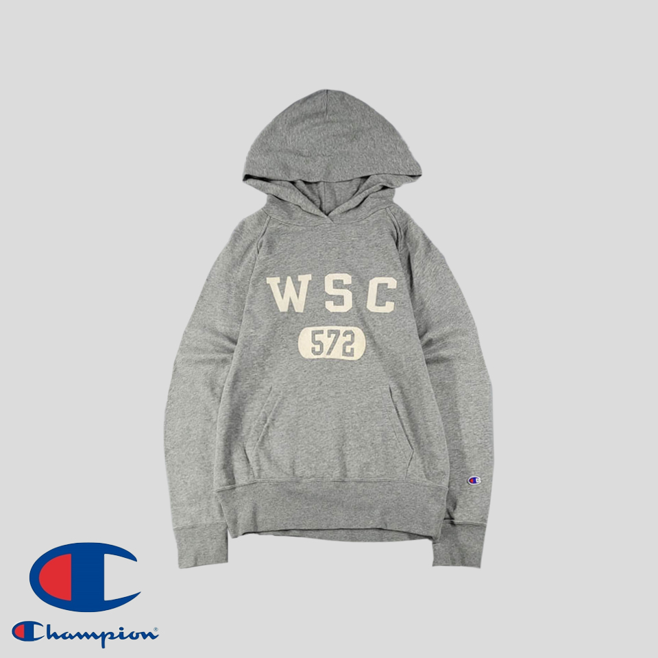 챔피온 그레이 WSC 572 슬림핏 후드 티셔츠 WOMANS M-L