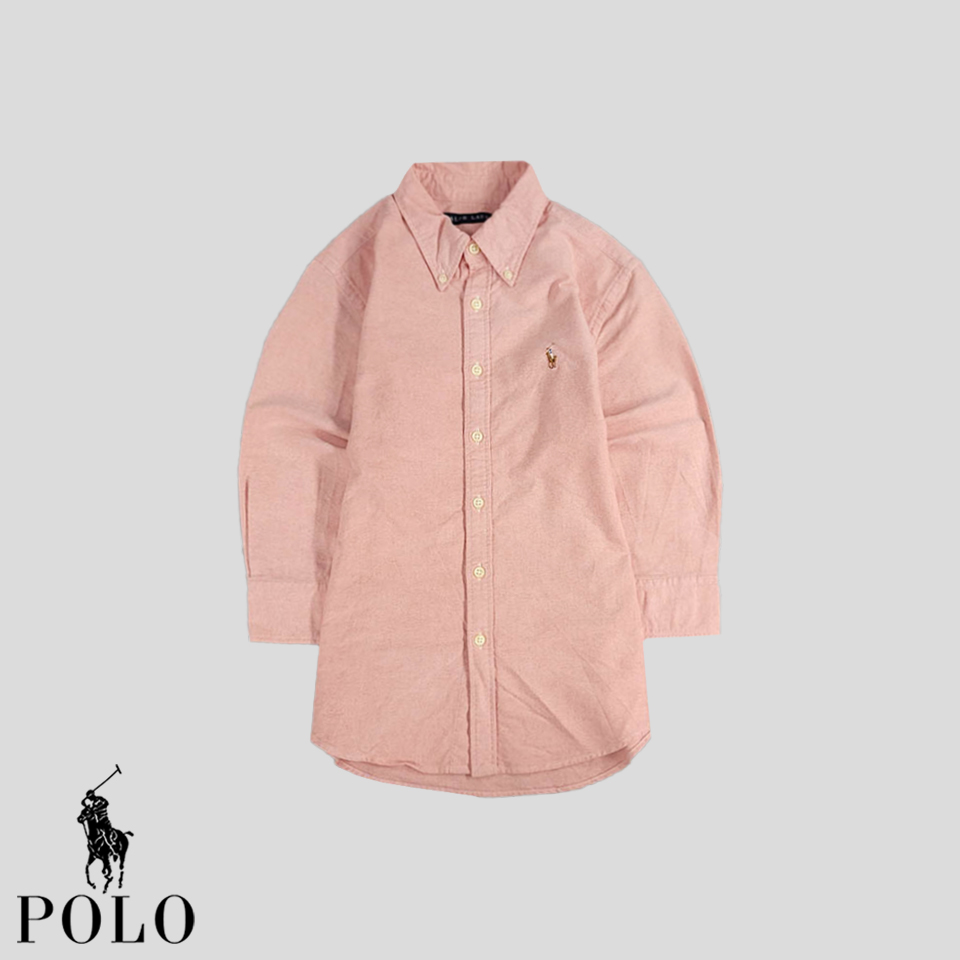 폴로랄프로렌 키즈 핑크 멀티포니 코튼100 버튼다운 남방 셔츠  KIDS 9